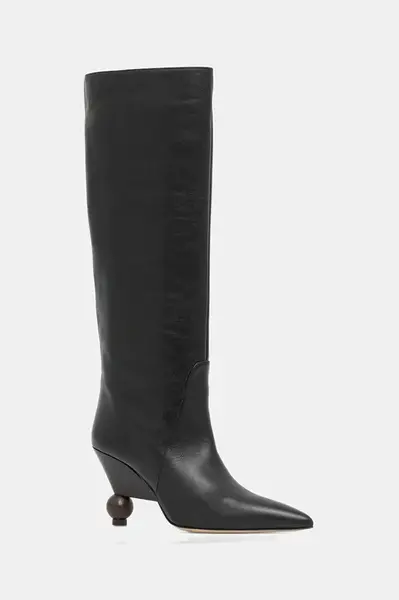 Kožené kozačky Weekend Max Mara Tasca