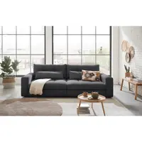 Livetastic POHOVKA BIG SOFA, textil, antracitová
