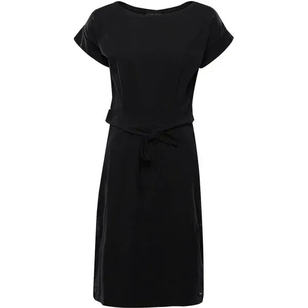 ALPINE PRO OZERA Dámské šaty, černá, velikost