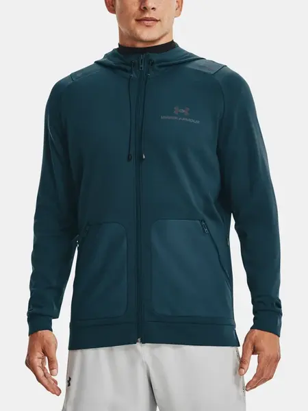 Under Armour Tričko Rush All Purpose FZ HD-BLU - Pánské