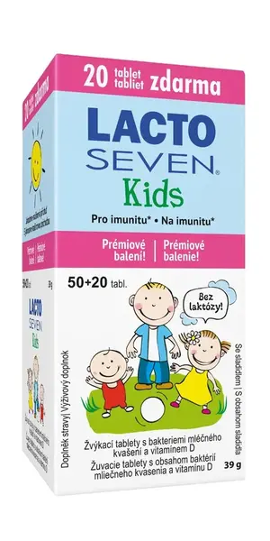 Vitabalans LactoSeven Kids 50+20 tablet