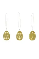 Sada vánočních ozdob House Doctor HDCut 3 x 4,5 cm 3-pack