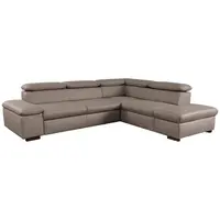 Sit & More ROHOVÁ SEDAČKA, textil, hnědá