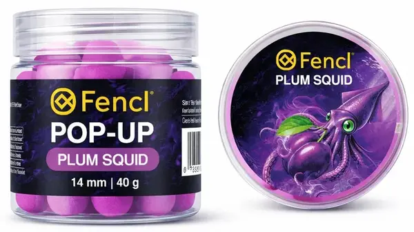 Fencl plovoucí boilie pop up plum squid 40 g 14 mm