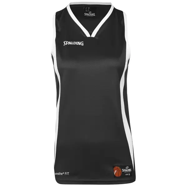 SPALDING Športový top 'Jam'  čierna / biela