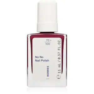 Korres No No Nail Polish pečující lak na nehty odstín 59 Burgundy Red 11 ml