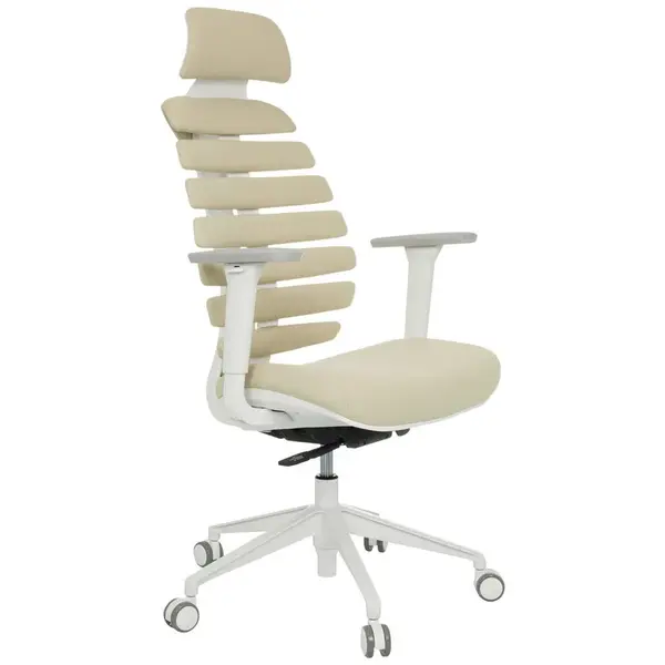 MID.YOU OTOČNÁ ŽIDLE, plochá tkanina, béžová