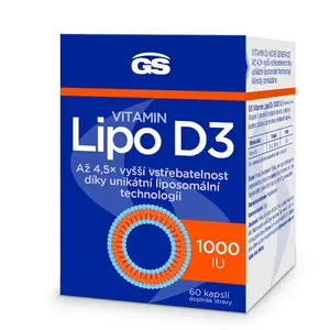GS Vitamin Lipo D3 1000 IU 60 kapslí
