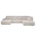 Welnova ROHOVÁ SEDAČKA, textil, béžová