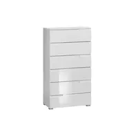 Xora KOMODA, bílá, vysoce lesklá bílá, 65/117,6/40 cm