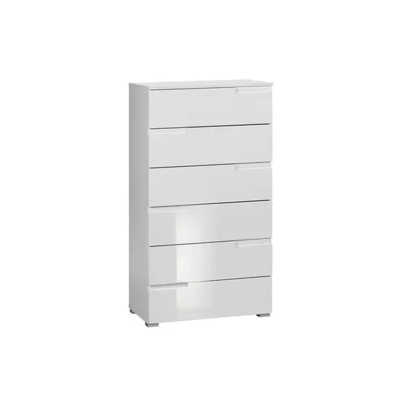 Xora KOMODA, bílá, vysoce lesklá bílá, 65/117,6/40 cm