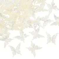 50Pcs Transparent Acrylic Beads