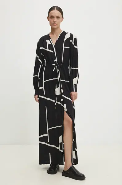 Šaty Answear.LAB černá barva, maxi