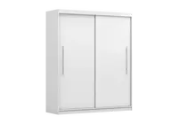 Šatní skříň Rico II Barva korpusu: Bílá, Dveře: Bílé