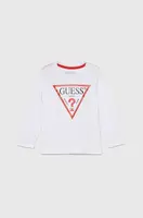 Dětská bavlněná košile s dlouhým rukávem Guess