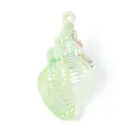UV Plating Opaque Acrylic Shell Shape Big Pendants