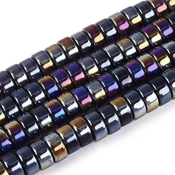 AB Color Plated Transparent Glass Beads Strands