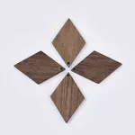 Undyed Walnut Wood Pendants