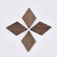Undyed Walnut Wood Pendants