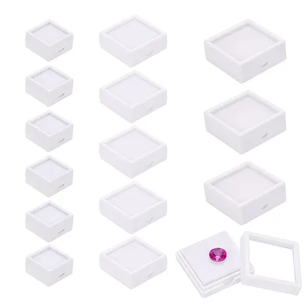 24Pcs Acrylic and Plastic Jewelry Box