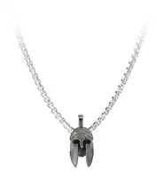 Troli Designový pánský náhrdelník s rytířskou přilbou