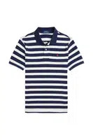 Dětská bavlněná polokošile Polo Ralph Lauren tmavomodrá barva, 323958166001