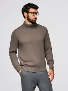 Ombre Golf men's knitted sweater - gray-brown