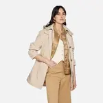 Béžová dámská parka Geox Mantinea