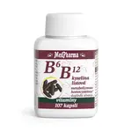 MEDPHARMA Vitamín B6 + B12 + kyselina listová 107 kapsúl