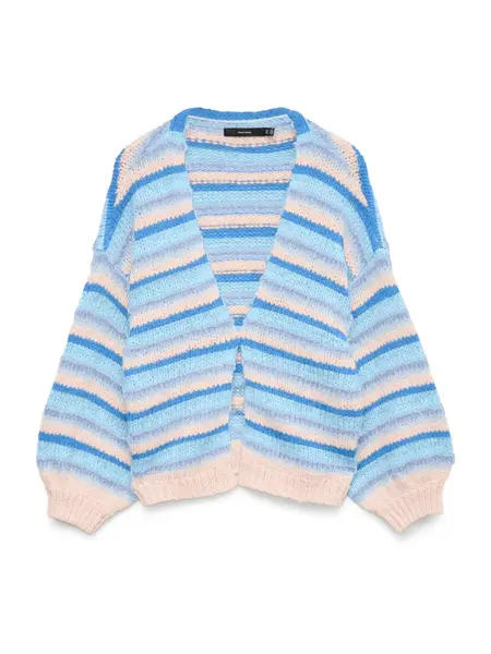 VERO MODA Kardigán 'VMMaybe'  béžová / modrá / svetlomodrá