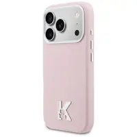 Zadní kryt KARL LAGERFELD case pro Apple iPhone 17 Pro compatible with MagSafe KLHMP17L5PGFKHGP, pink