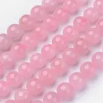 Pink Color Natural Madagascar Rose Quartz Beads Strands