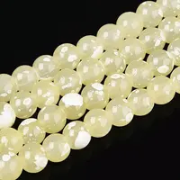 Baking Paint Glass Beads Strands