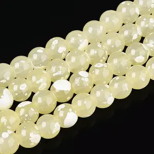 Baking Paint Glass Beads Strands