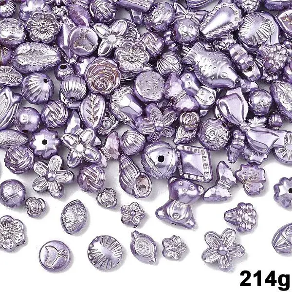 214G Pearlized Opaque Acrylic Beads