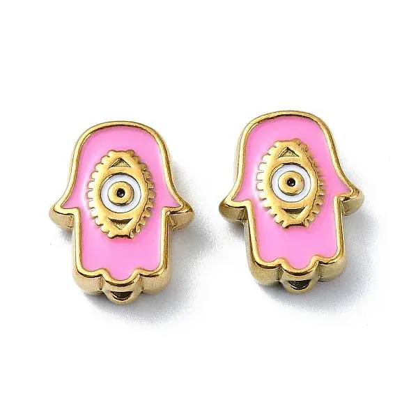 Ion Plating(IP) 304 Stainless Steel Enamel Beads