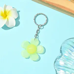 Flower Resin Keychain