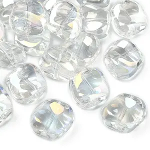 20Pcs Electroplate Glass Beads