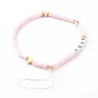 Polymer Clay Heishi Beaded Mobile Straps