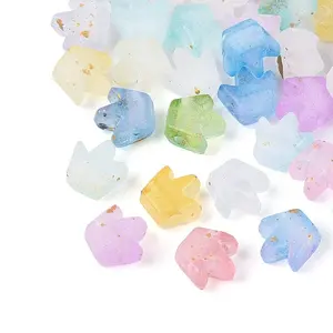 Frosted Transparent Acrylic Beads