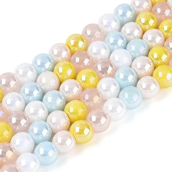 Electroplate Glass Beads Strands