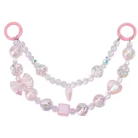 2Pcs Bowknot Heart Plastic Pendant Decorations