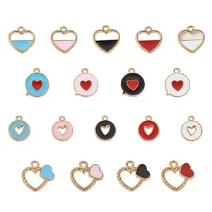 72Pcs 18 Style Alloy Enamel Charms & Pendants