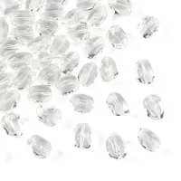 50Pcs Transparent Glass Beads