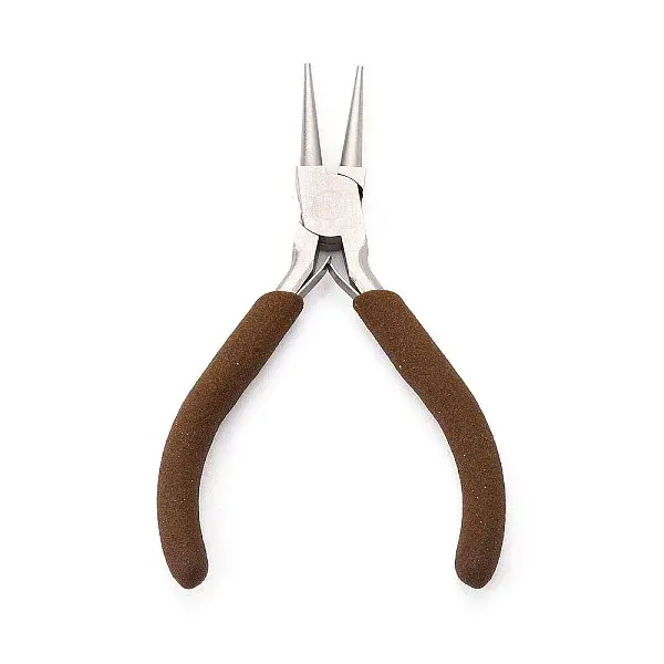 55# Steel Round Nose Pliers with Non-Slip Comfort Grip Handles