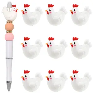 8Pcs Independence Day Theme Silicone Beads