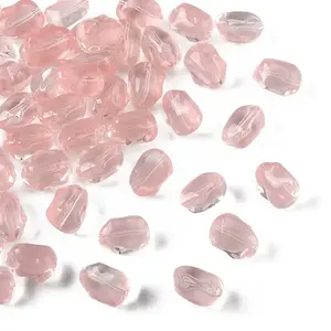 50Pcs Transparent Glass Beads