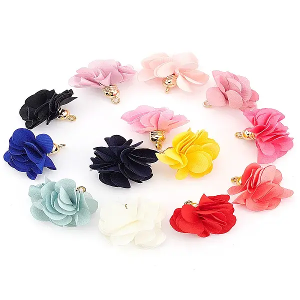 26Pcs 13 Colors Cloth Pendants
