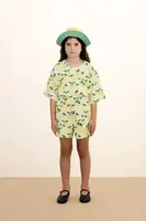 Dětské kraťasy Tinycottons ORANGES RIB SHORT