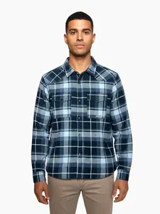 Husky Gaia M XXXL, dark blue Pánská flanelová košile